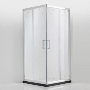 Quality Customized Aluminum Shower Door With Square Corner And Powder Coating wholesale