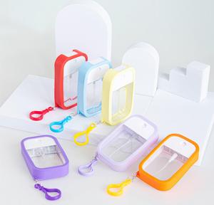 Quality Antibacterial 50ml Credit Card Sprayer K1110 PET Silicone For Hand Sanitizer wholesale