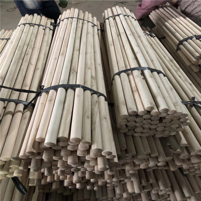 Natural Opening Thread Screw 3.0cm Wooden Mop Handles