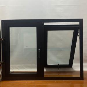 Quality Waterproof Weatherproof Aluminium Slat Window Awning Black Aluminum Frame Awning Windows wholesale