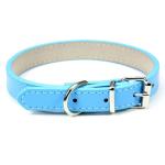Brown Yellow Purple Pink Leather Dog Collar Personalized Leather Breakaway Cat