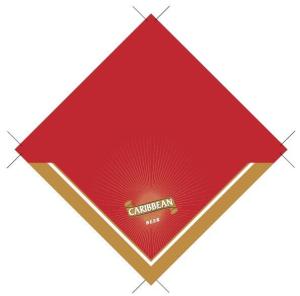 Quality All kinds shapes beer label for bottles beer label Red square 105*105 mm Foil beer neck label wholesale