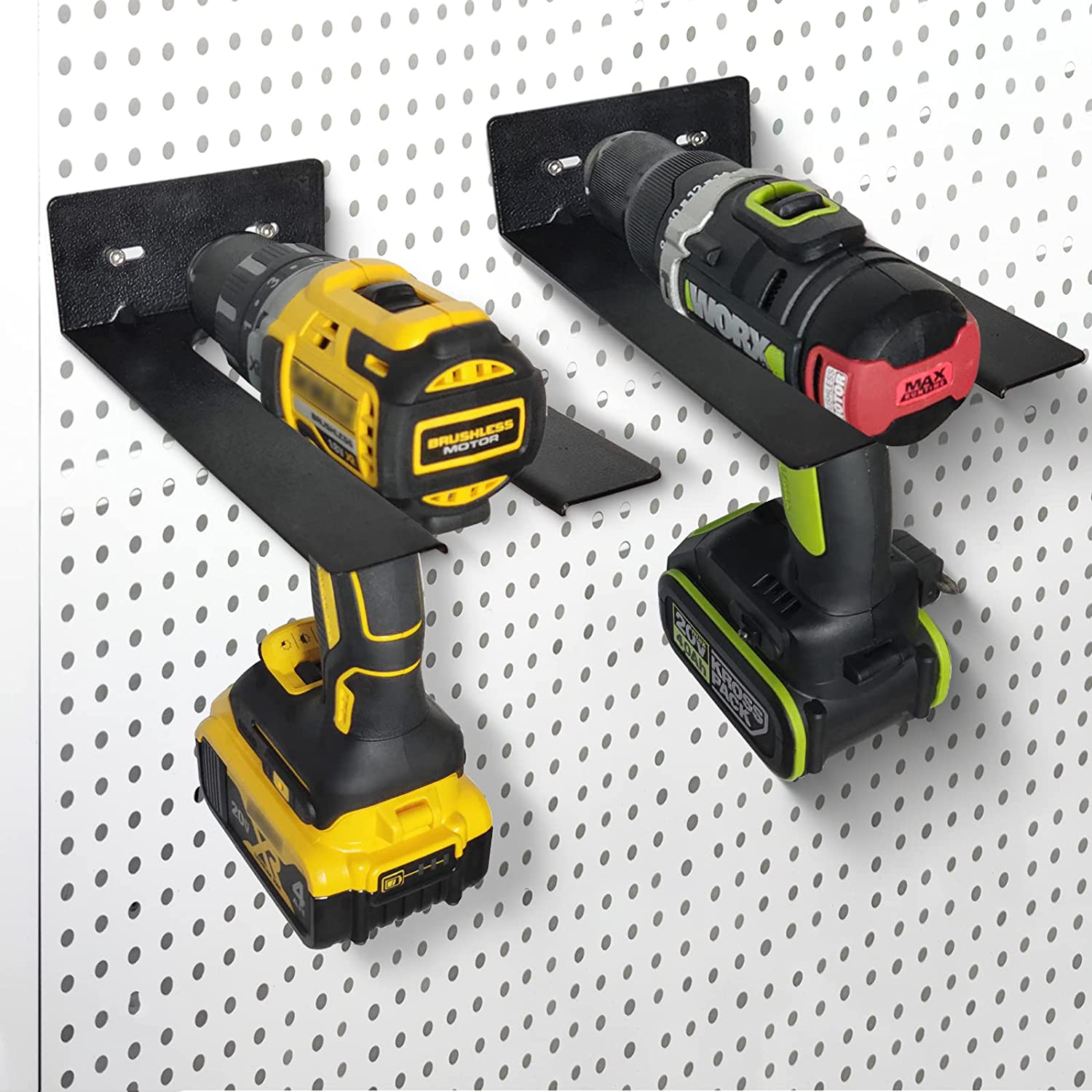 Customized Logo Tool Storage Rack for Cordless/Hand Drill in Home Garage Wall Workshop