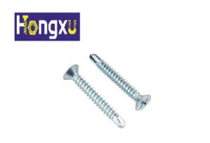 Quality DIN 7504P Flat Head C1022 Hardened Self Drilling Wood Screws With Philips Recess wholesale