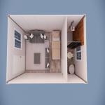 Detachable 2 Bedroom 2 Floors Container House for Office and Home Living