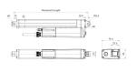 1000N 12mm/s IP69K Industrial Electric Linear Actuators DC Motor Compact Profile