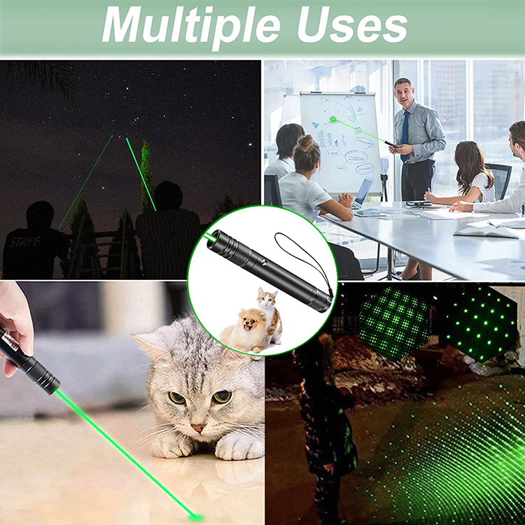Cat Laser Toy Metal Green and Red Cat Laser Toy for Multiple Choices at