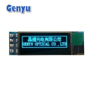 Quality Blue 0.91 Inch OLED Module 128x32 Resolution SSD1306 IIC Interface Customized wholesale