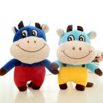 EN71 30cm Skin Friendly Company Zodiac Cow Plush Doll