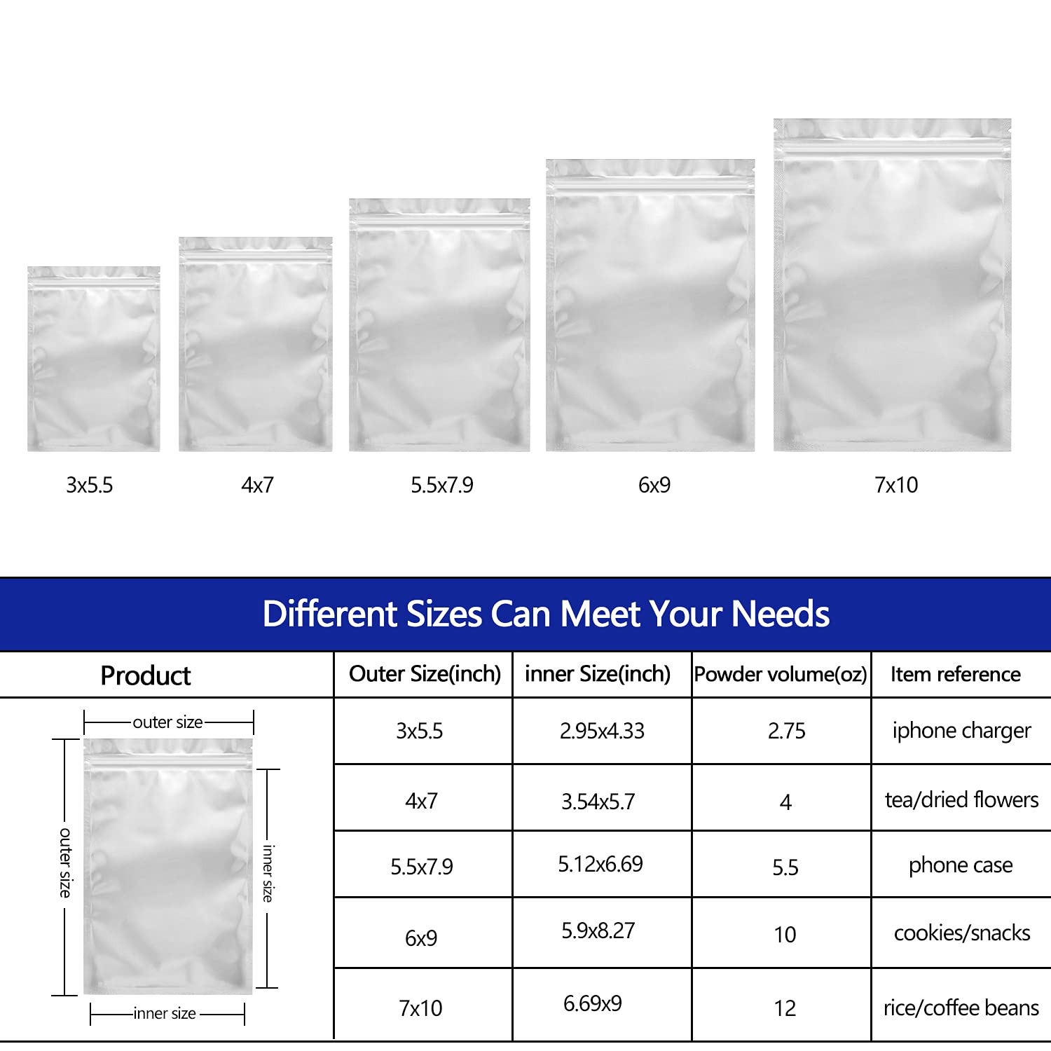 Smell Proof 3.5 Resealable Plastic Food Unique Shaped Mylar Bags PET AL