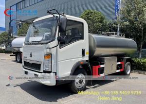 Quality Sinotruk Howo 4x2 5000L SS304 Milk Transport Truck wholesale