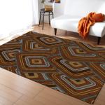 Checkered Bathroom Bedroom Floor Carpets European Style Nonslip