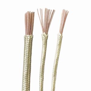 Quality 130V high temperature Insulated Fiberglass Braided Wire High Temperature Lead Wire For Aircraft wholesale