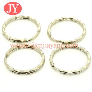 Quality jiayang Split key rings 25mm 1 inch nickel plated steel wholesale