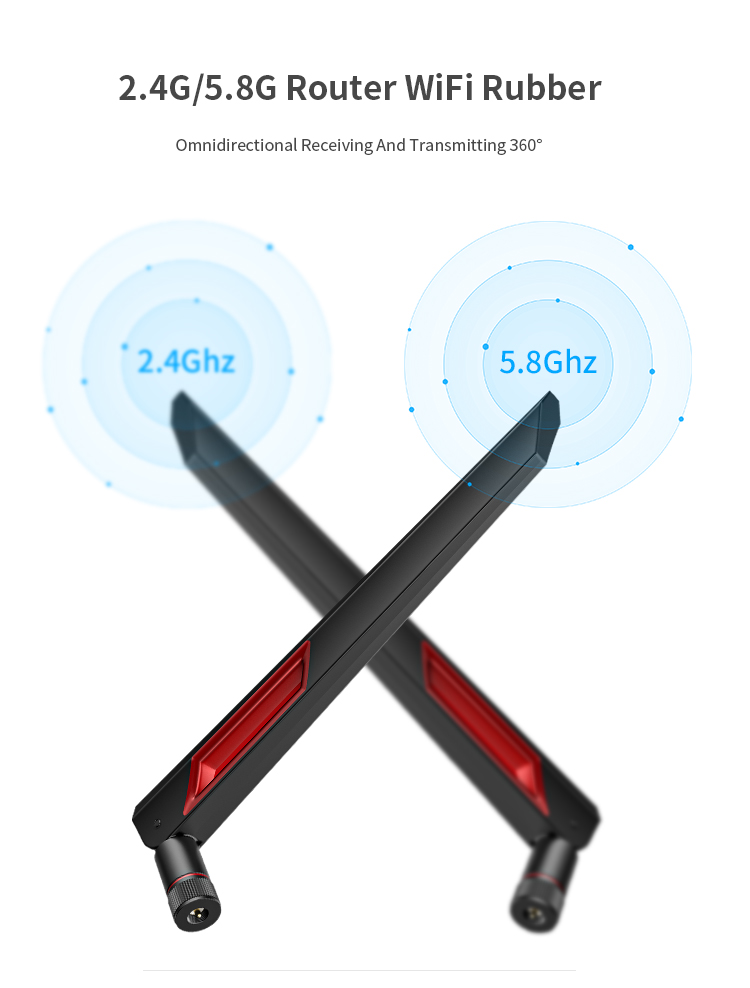 ABS Radome Material 2.4G 5.8G Long Range Wifi Router with High Gain and 4G LTE Antennas