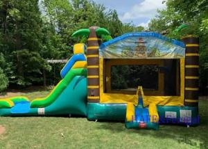 Quality Popular Theme Inflatable Bounce Castle Sky Bounce House With Slide wholesale