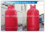 Large Gas Cylinder Red Inflatable Advertising Signs 4mH Commercial Display
