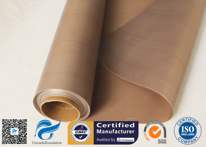 Non Stick PTFE Coated Fiberglass Cloth For Heat Press Machine