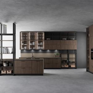 Quality PVC Vaccum Finish Contemporary Kitchen Cabinets Modern Kitchen Units wholesale