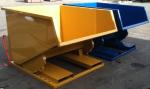 1.5 Cbm Industrial Forklift Tipping Skip Self Dumping Steel Forklift Hoppers