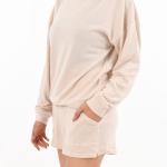 Buttery Super Soft Womens Pajamas Long Sleeve Crewneck Sweatshirts And Shorts