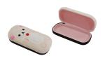 PU Embroidery Kids Hard Shell Eyeglass Cases Children Cartoon Cases