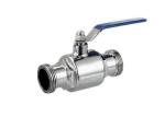 AISI 316L Stainless Steel Sanitary Ball Valves Two Way For Food Industry Piping
