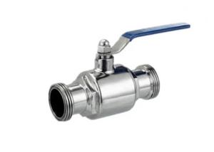 Quality AISI 316L Stainless Steel Sanitary Ball Valves Two Way For Food Industry Piping System wholesale