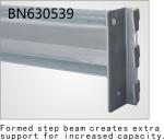 Commercial Metal Shelving Racks Z Beam 72 Inch Long Cold Rolled Steel With Pins