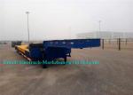 Tri Axles 50 Tons SINOTRUCK Heavy Duty Low Bed Trailers For Machine Transport