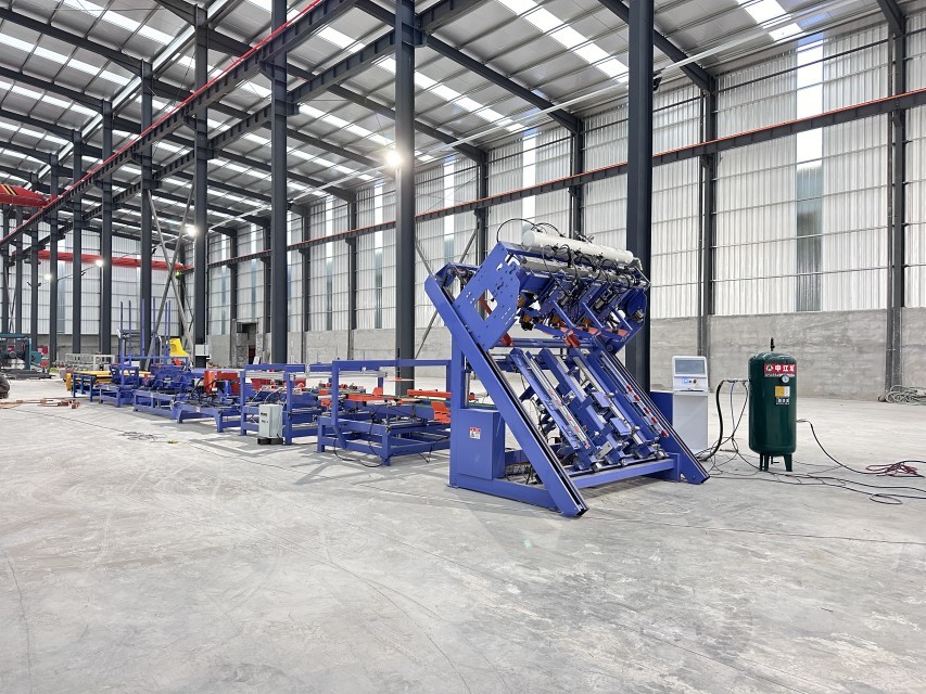 Wood Block Pallet Automatic Nailing Machine EPAL Pallet Feet Connection Nailer