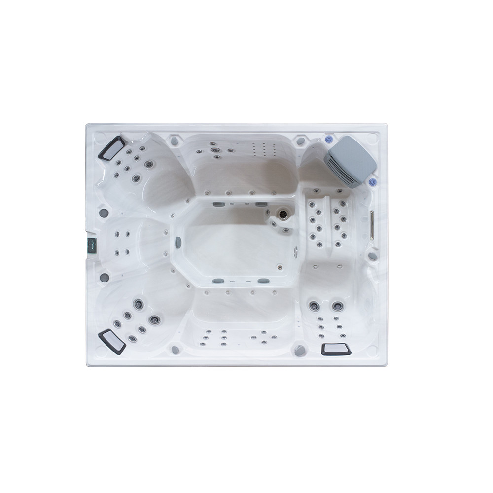 Electric Rectangular Hot Tub With 73 Jets And 16 Air Jets