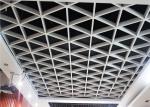 Extruded Triangle Commercial Ceiling Tiles , Aluminum Suspending Ceiling Grid