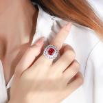 925 Sterling Silver Simulated Gemstone Jewelry Created Emerald Ruby Sapphire