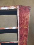 living room Home Office Bookcase Genuine Leather Coner Plywood Frame With