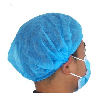 Quality Spunlace Nonwoven 17inch 50gsm Disposable Surgical Cap wholesale