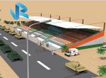 Layer Steel Bleachers Mobile Grandstand Folding Bleachers with stadium seats