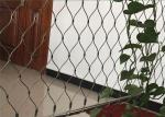 Green Wall Stainless Steel Cable Trellis Diamond / Rhombus Mesh Shape