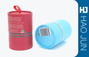 Quality Round Shape Paper Packaging Carboard Candle Box With Rope on The Top wholesale