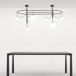 Quality Nordic minimalist decoration round ball living room chandelier suspension light NH Circular Chandelier(WH-MI-136) wholesale