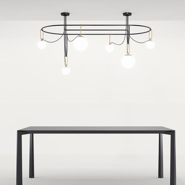 Nordic minimalist decoration round ball living room chandelier suspension light