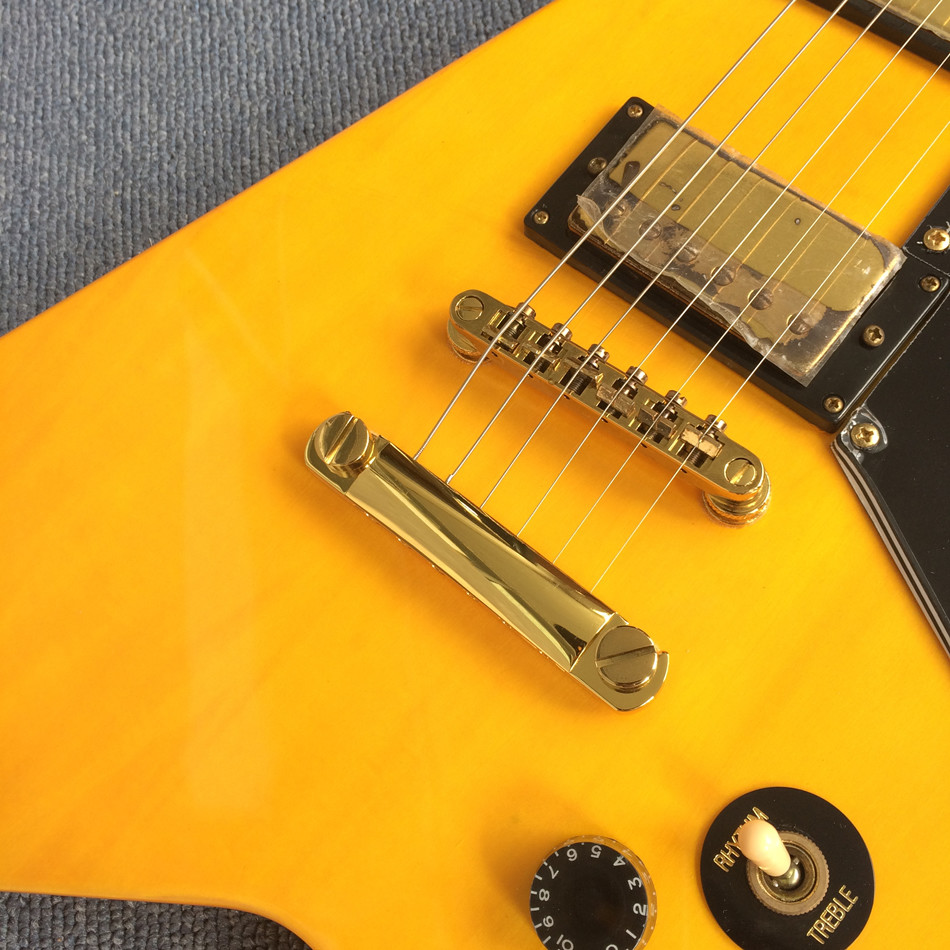 High-quality custom V style electric guitar, rosewood fingerboard , Chrome hardware
