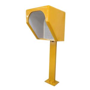 Quality Soundproof Telephone Acoustic Hood Phone Booth Public Call Box In Yellow Color Stand Alone wholesale