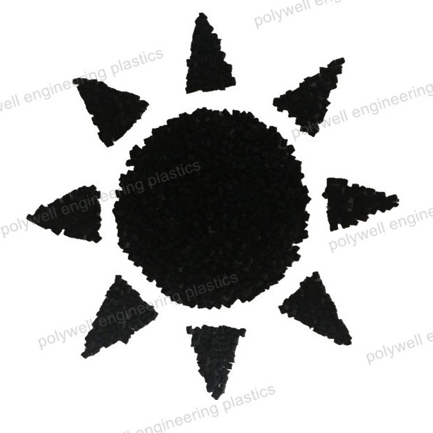 Plastic Glass Fiber Filled Reinforced Polyamide 66 Granules Black Nylon 66 Pellets With 1.25~1.35 G/Cm3 Density