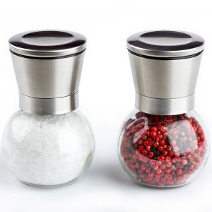 Quality Round Powered Spice 200ml Stainless Steel Salt Grinder wholesale