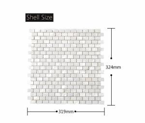 Quality Morden Luxury White Pearl Mosaic Tile Brick Design For Wall Cabinet Chair wholesale