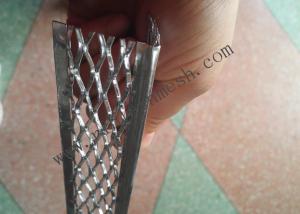 Quality 32mm Diamond Wing Aluminium Angle Bead , Drywall Corner Bead Silver Color wholesale