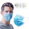Buy cheap Blue Non Woven Disposable Face Mask 3 Ply Protection Anti Virus Face Mask from wholesalers