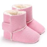 Wholesale Cotton fabric Warm plush 0-18 months Outdoor baby booties