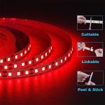 Long 12V 8mm 120leds Red Die-Cutting Board SMD2835 Led Strip Light for